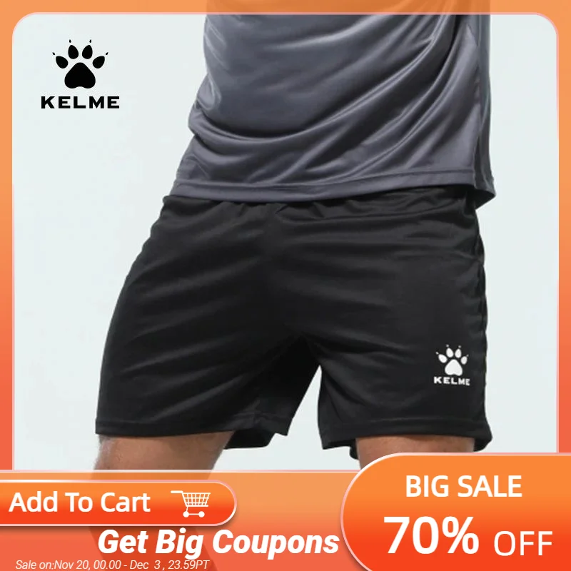 

Мужские шорты для футбола KELME, летние эластичные быстросохнущие дышащие спортивные шорты для бега и футбола, K15Z434-1