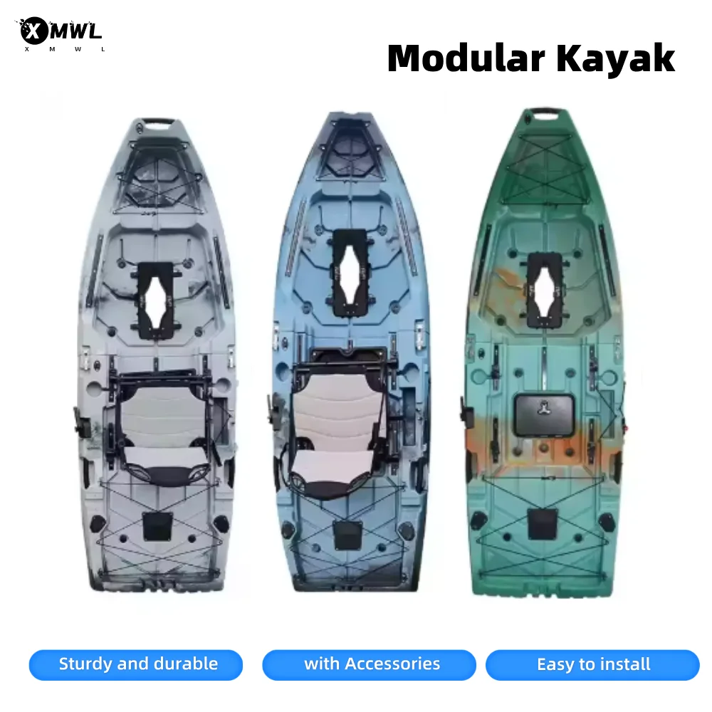 

HDPE Modular Kayak Electric/Pedal-Driven Inflatable Kayak Portable Lightweight Fishing Kayak Canoe with Durable Accessories