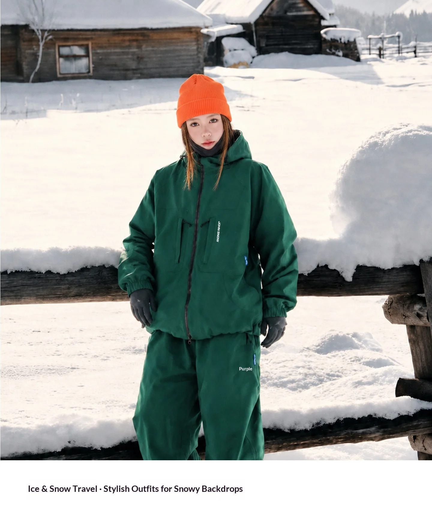2026 John Snow Unisex 3L Vollständig Versiegelter Skianzug Wasserdicht Winddicht Warm Atmungsaktiv Ski- & Snowboard-Outdoor-Jacke und Hosen-Set – Detail 13