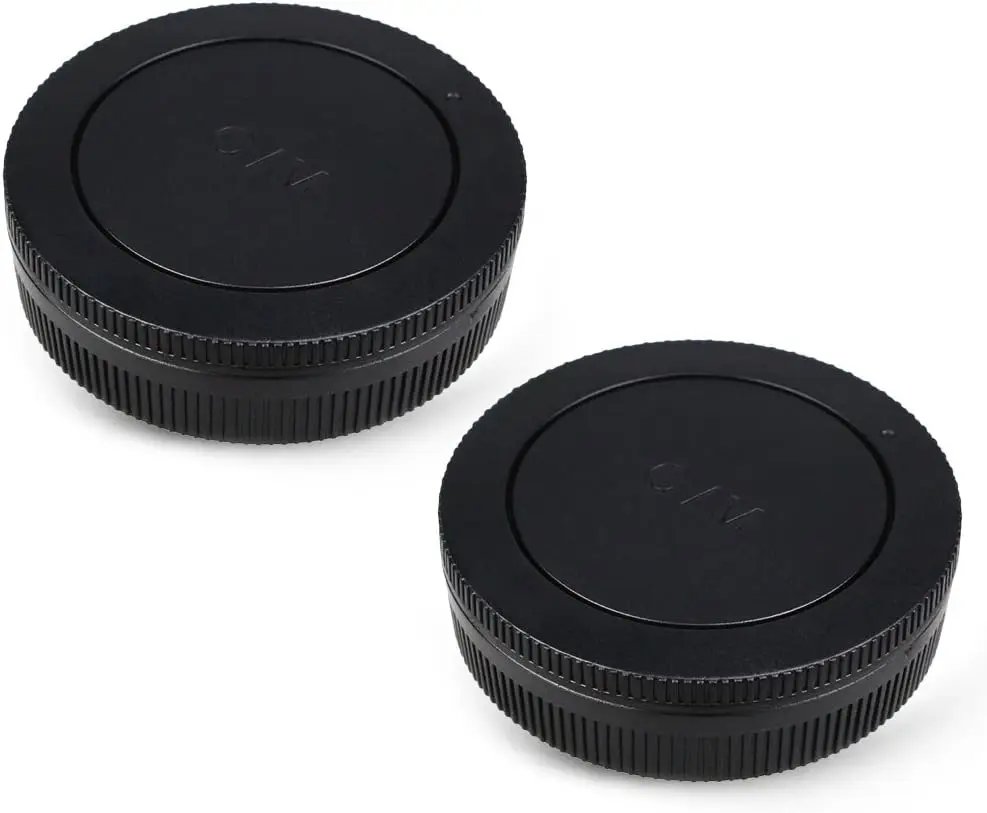 Body Cap and Rear Lens Cap Cover Kit for Canon EOS M50 M50 Mark II M5 M6 M6 Mark II M200 M100 EF-M Mount (2 PACK/lot)