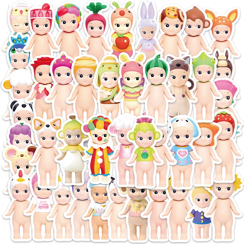 

50PCS Cute Cartoon Dolls Stickers Character Goods DIY Decals For Luggage Fridge Skateboard Gift Journal Waterproof Stickers