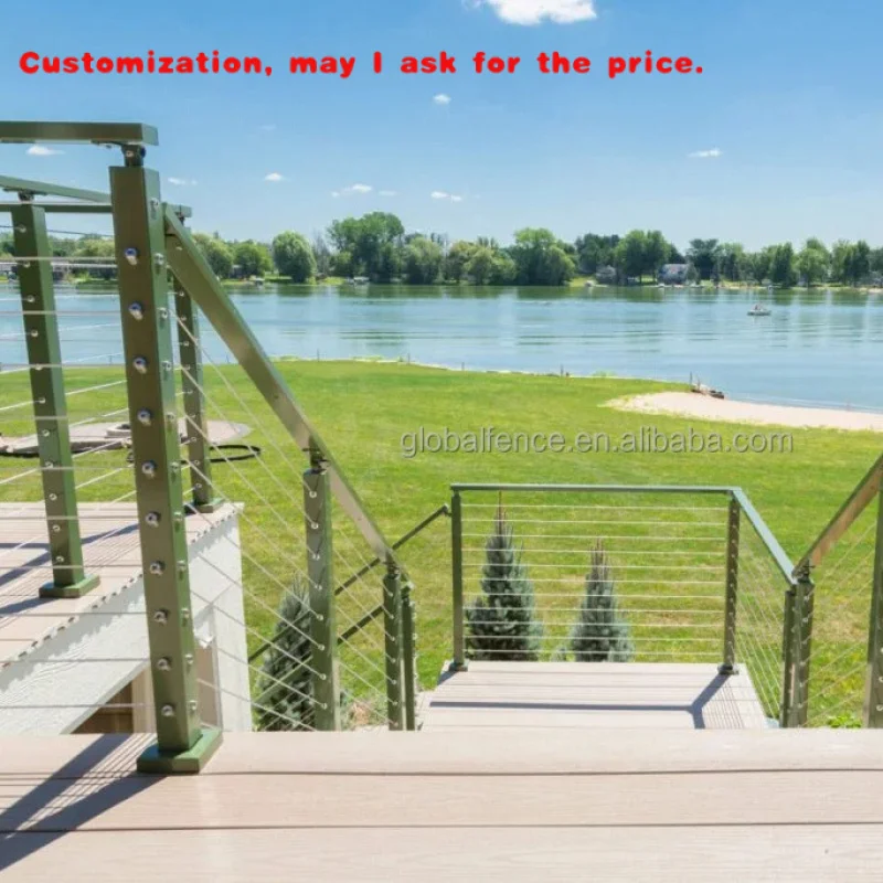 

на заказ. Reilbu, проволочный трос с верхним управлением, перила из нержавеющей стали, ограждение для балкона, 42, перила, столбы для палубы