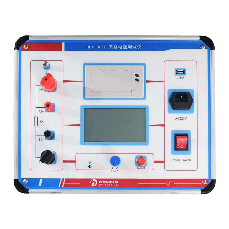 DEMIKS HLY-301B Circuit Breaker Test Equipment Contact Resistance Tester Intelligent High-precision Loop Resistance Tester
