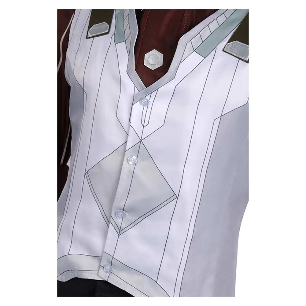 Viktor Cosplay Men Uniform Game LOL Arcane Cloak Jumpsuit Pin Costume Shirt Vest Pants Outfits Halloween Carnival Party Suit