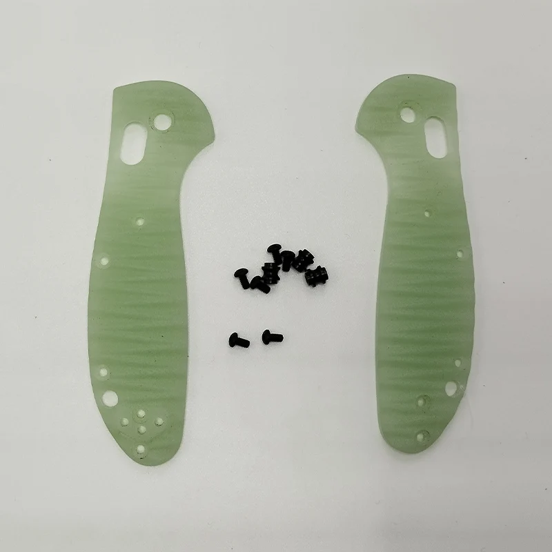 Линейный узор Aqua Green Цвет G10 Материал Ручка ножа с ЧПУ Весы для Benchmade Mini Griptilian 555 556 557 Детали ручки ножей