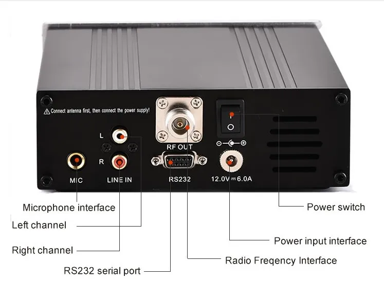 CZE-T251 0-25Watt FM Broadcast Transmitter Stereo With Antenna For  Car Team KIT Transmisor De Radio