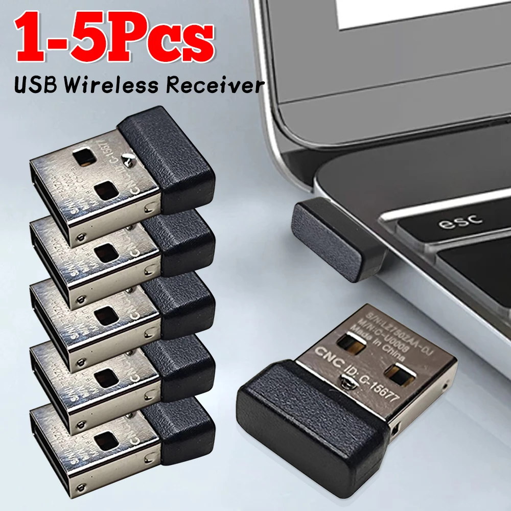 

1-5PCS USB Wireless Receiver For Logitech G304 G305 For Logitech G304 G305 Adapter USB Wireless Dongle Receiver Replacement 2025