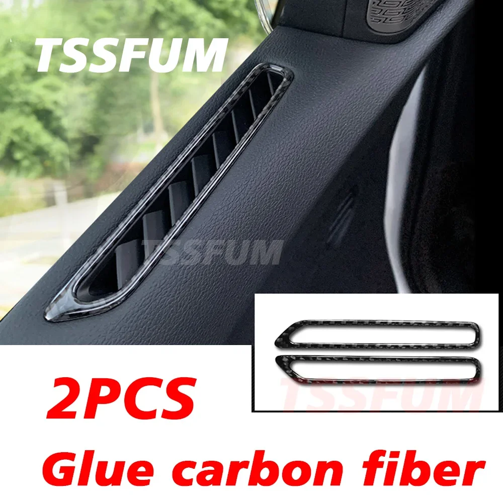 Car Interior Real Carbon Fiber Sticker Control Gear Shift Panel Cover For Geely Tugella 2019 2020 2021 2022 2023 Accessories