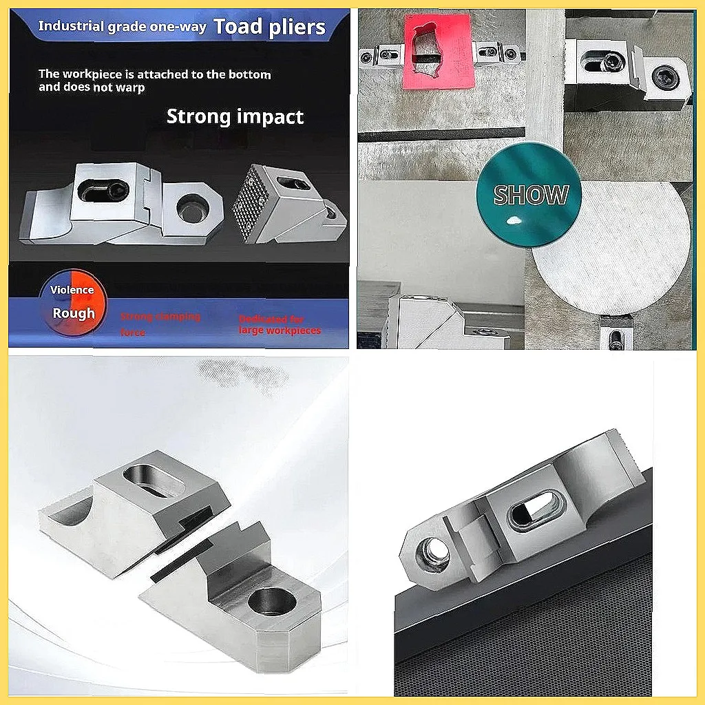 

Прецизионные тиски-зажимы для станков с ЧПУ, зажимные приспособления с резьбой M10 и плоскими концами для надежной фиксации и удержания заготовок