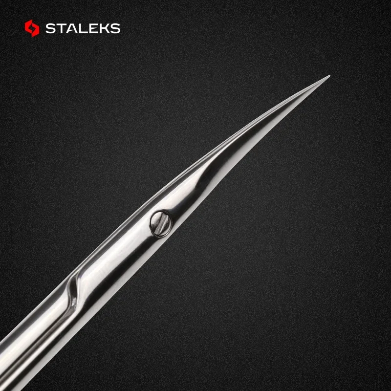 STALEKS SE-20-2 Nail Scissors High Quality Stainless Steel Elbow Eyebrow Scissors Profession Trim Nose Hair Makeup Tool