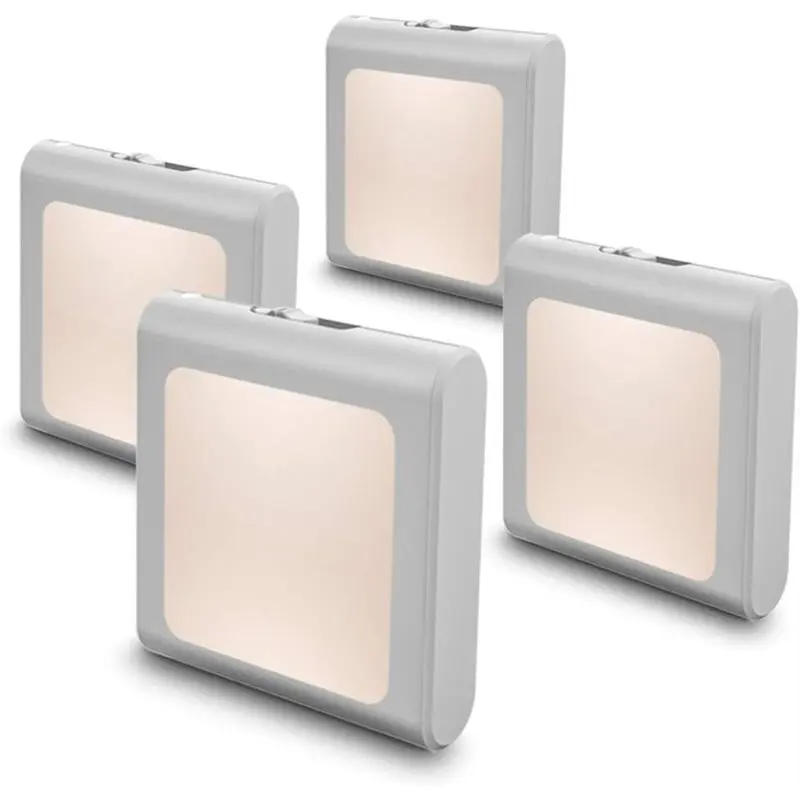 yana50i-ソフトウォームホワイトナイトライト調光可能ledナイトライトプラグイン自動薄暮から夜明けまでセンサー付き寝室用、廊下用euソケット