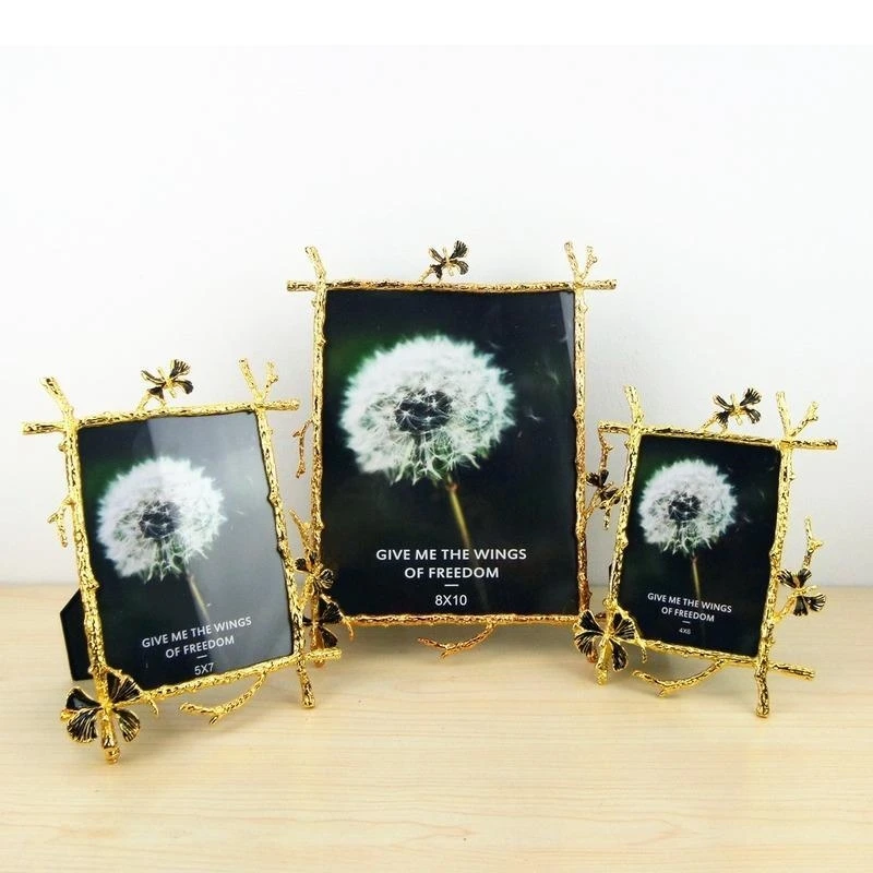 Zinc Alloy Tree Branch Photo Frame Wedding Photography Decoration 6/7/10 Inch Metal Home Modern