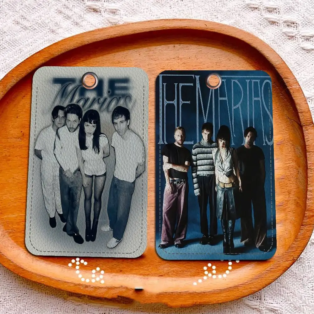 الكلاسيكية خمر M-MARIAS الفرقة شارة حامل المفاتيح للأعمال البنكية حامل بطاقة العمل بطاقة الطالب واقية بطاقة الحافلة #5