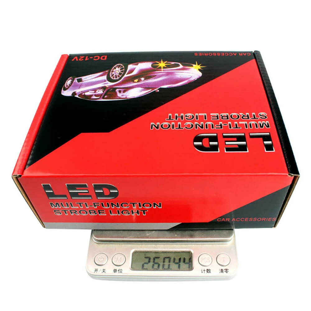 

Car Strobe Flashlight Flash Light Truck 12V DC 16 LED Lamps PS+ABS Red Blue Red/Blue Truck Wireless Remote Control