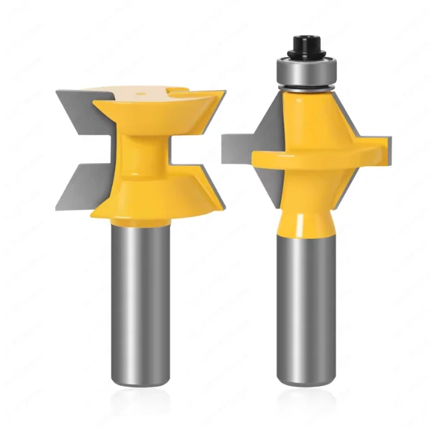 120 Degree V-Groove Joining Router Bit, Carbide Tipped for Panel Glue-Up, Slot Cutting & Tongue Groove Joints in Woodworking