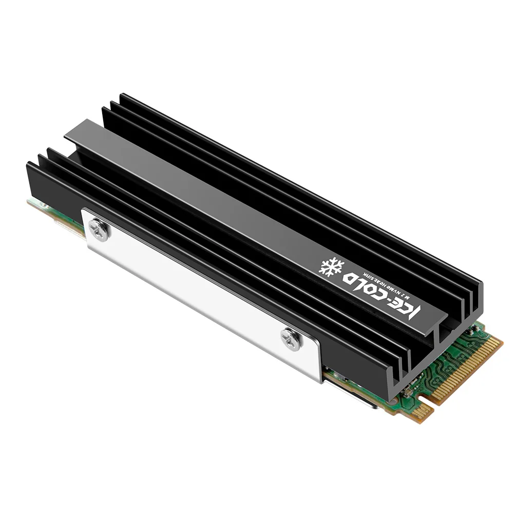 M.2 NGFF NVME 2280 SSD Heatsink Aluminium Aloi Solid State Disk Drive Radiator SSD Pendingin Pendingin Bantalan Termal untuk PS5 Desktop PC