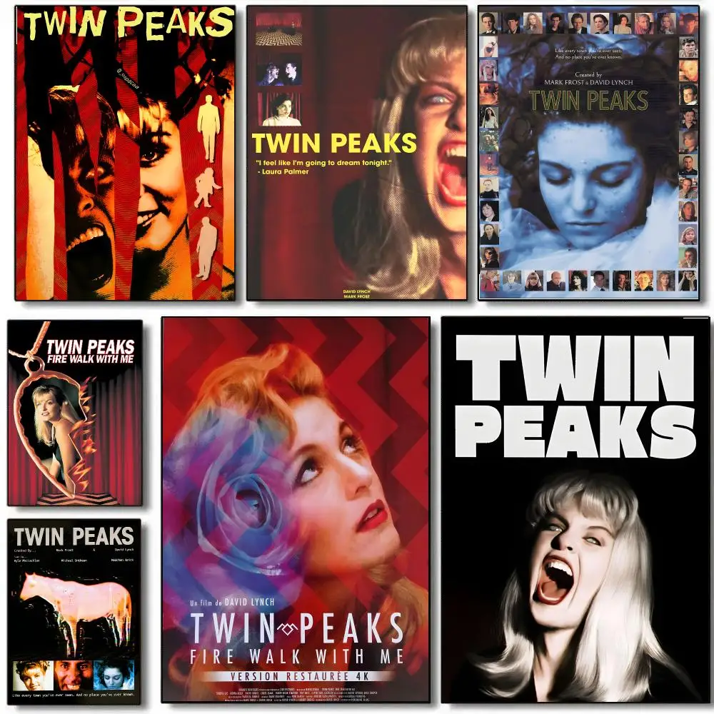 Twin Peaks Poster Self Adhesive Sticker Home Bedroom Living Room Game Room Decoration