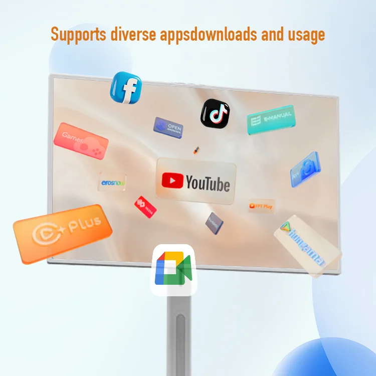 32-Zoll Android Mobile Smart Interactive Display Smart Touch Screen Wireless Portable Display Flat Panel TV Scroll Wheel