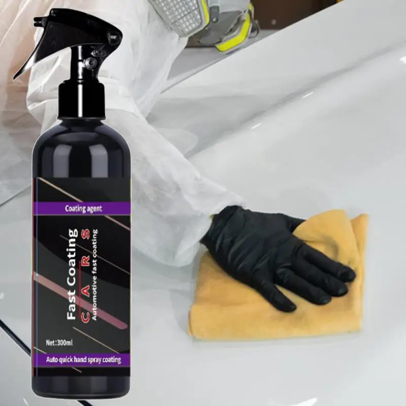 Spray de limpieza para revestimiento de coche, espray de cristal de 300ml, resistente al agua, pintura de coche, sellos de cera, pintura, arañazos, suministros de mantenimiento de coche