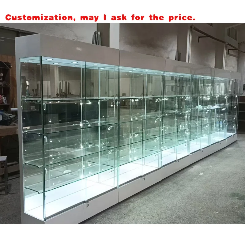 

на заказ.Бутик-витрина Стеклянные витрины и витрины Витрина для ювелирных изделий Димовый магазин Витрина