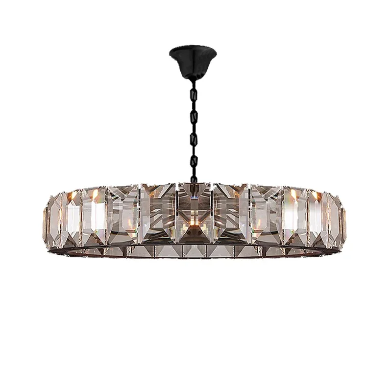 

Modern Retro Design LED Crystal Pendant Suitable Living Room Bedroom Hotel Lobby Chandelier Indoor Hanging Luster Saving Anerge