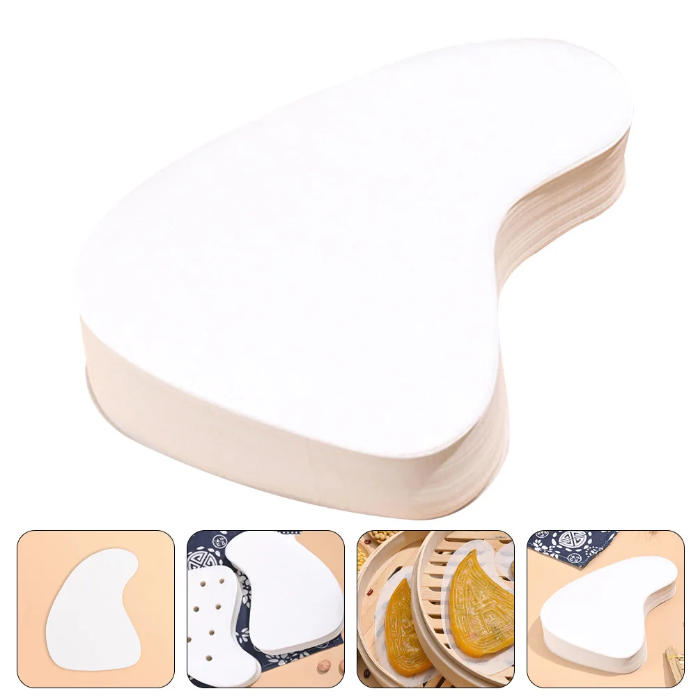 

500pcs Steamer Paper Liner Non-Stick Steaming Pad For Dumplings Buns Vegetables Kitchen Cooking Supplies Steamer Mat Paper