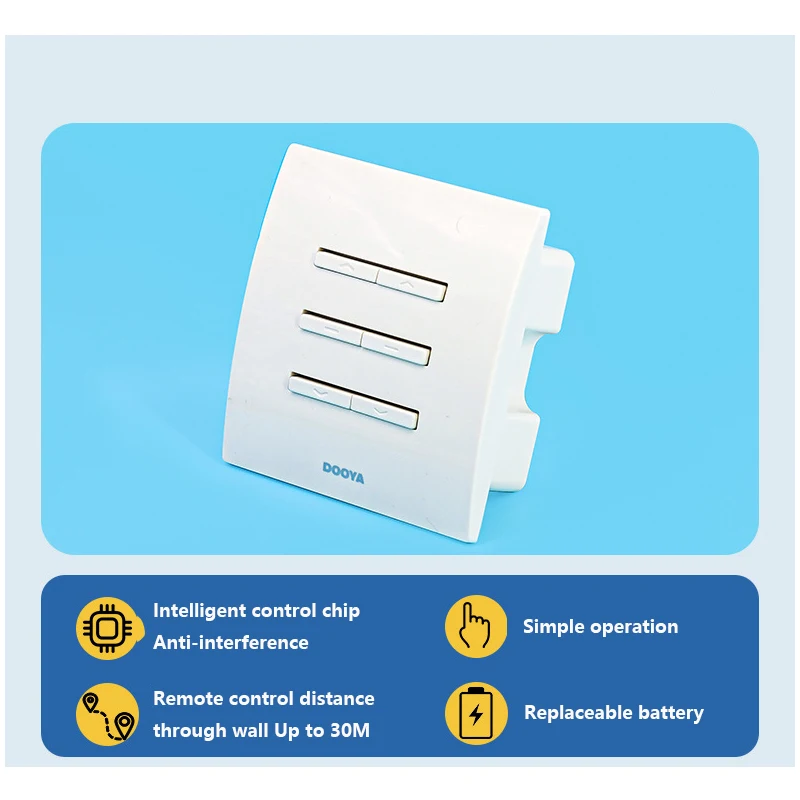 Умный дом Dooya электрическая занавеска открытие и закрытие DC228A двухканальный настенный беспроводной приемник
