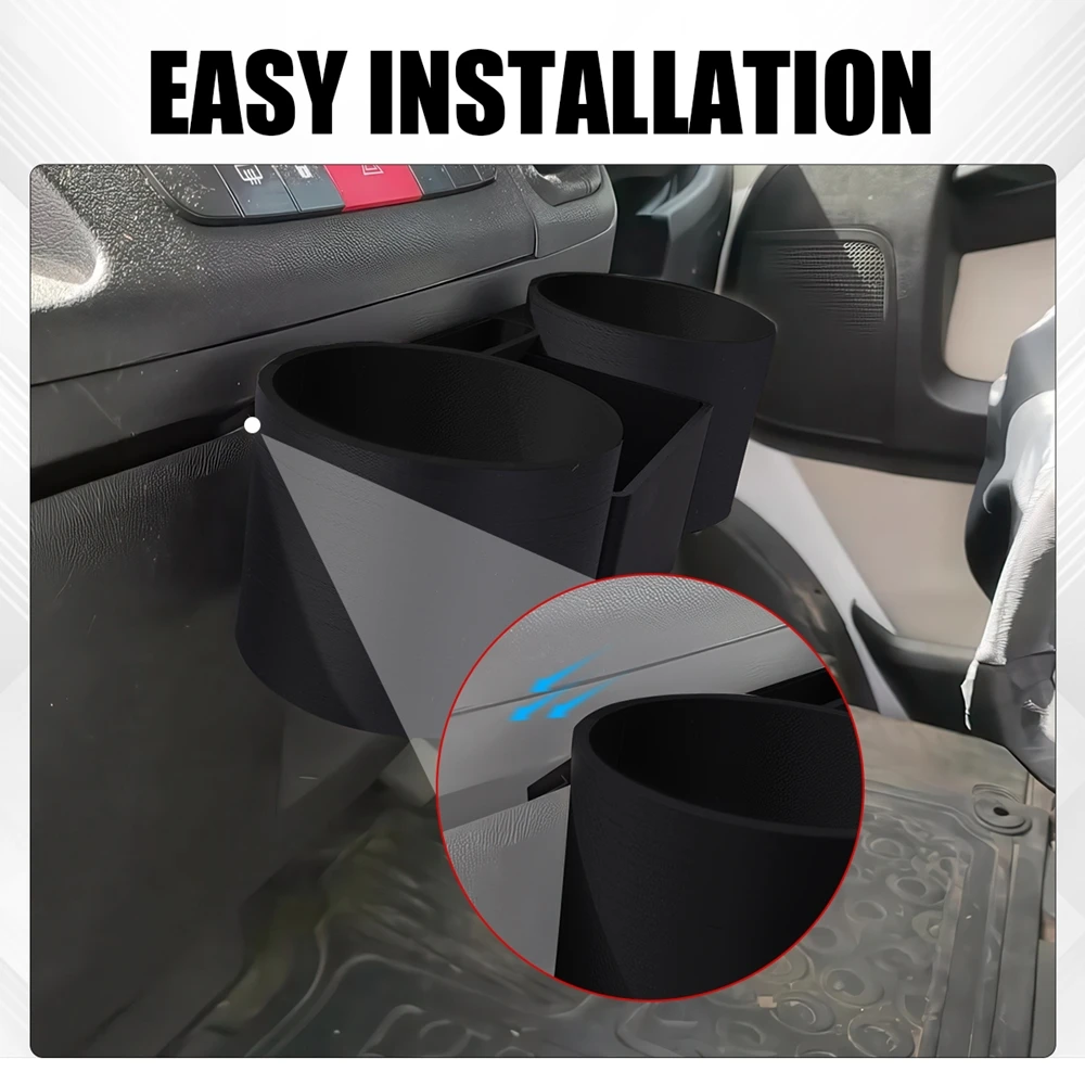 Center Console Dual Cup Holder For Fiat Ducato Peugeot Boxer Citroen Relay Van Centre 2007+ 3D Printing Mobile Phone Storage