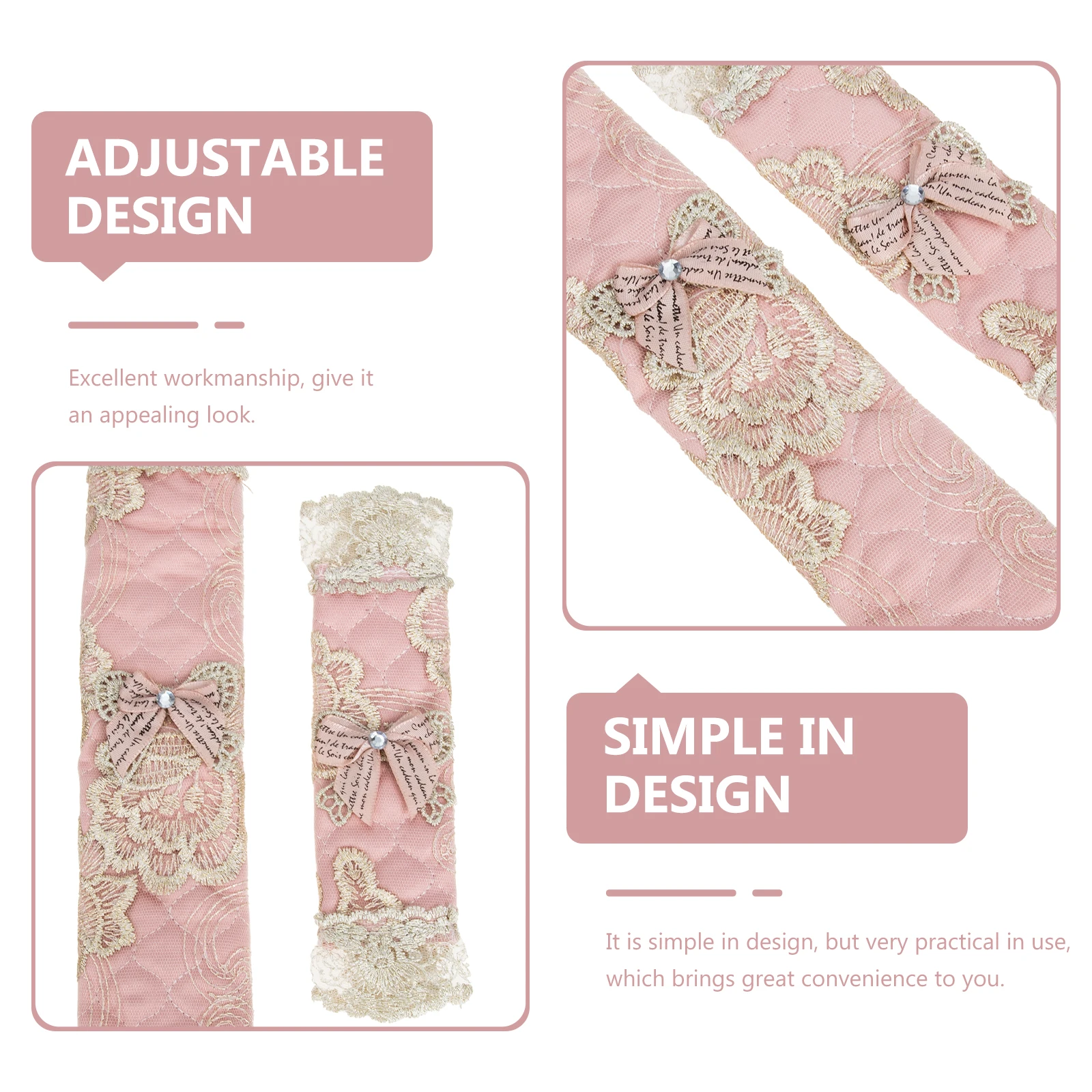 

2Pairs Refrigerator Door Handle Covers Protective Adjustable Fridge Handle Cover Protector for Kitchen Appliances Prevent Oil