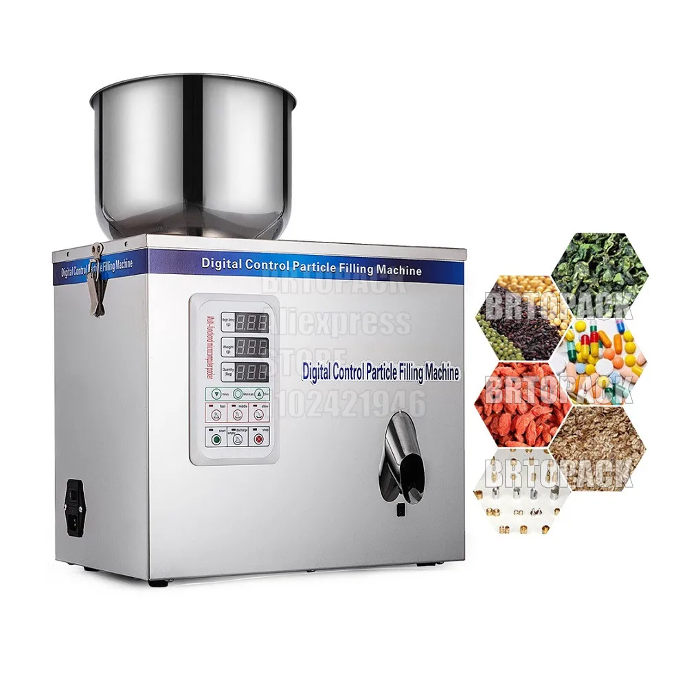 

Particle Tea Candy Nut 1-50G Food Packing Filling Machine Automatic Weighing Powder Surge Coffee Filling Machine