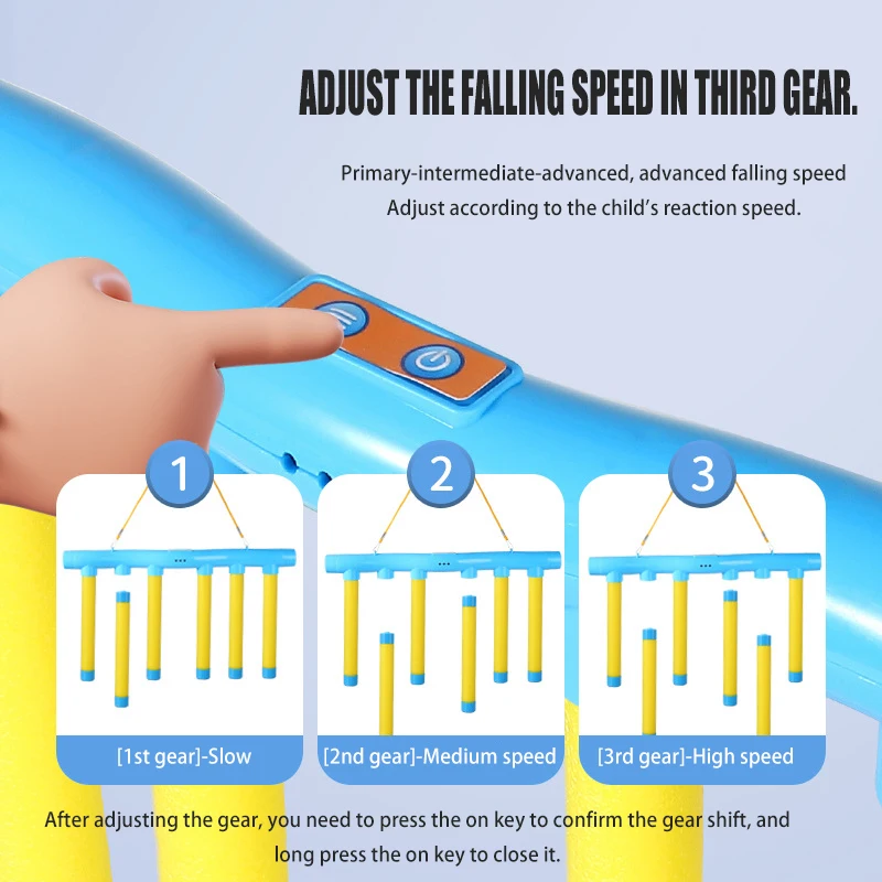 لعبة تحدي السقوط العصي لعبة حسية للأطفال والكبار التفاعل والتدريب على التفاعل العاكس ألعاب الحفلات هدية #3