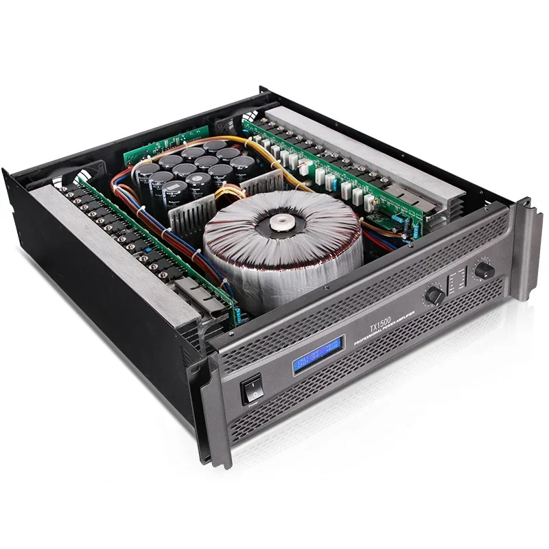 Biner TX15000 Профессиональный усилитель высокой мощности 2-канальный усилитель мощности 1500 Вт * 2 для крупномасштабного концерта