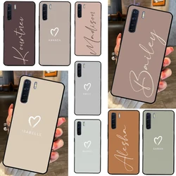 pastel name custom initials Cover For OPPO A96 A76 A16 A17 A57 A77 A57s A15 A5 A9 A31 A53 A52 A72 A93 A54 A74 A94 Case