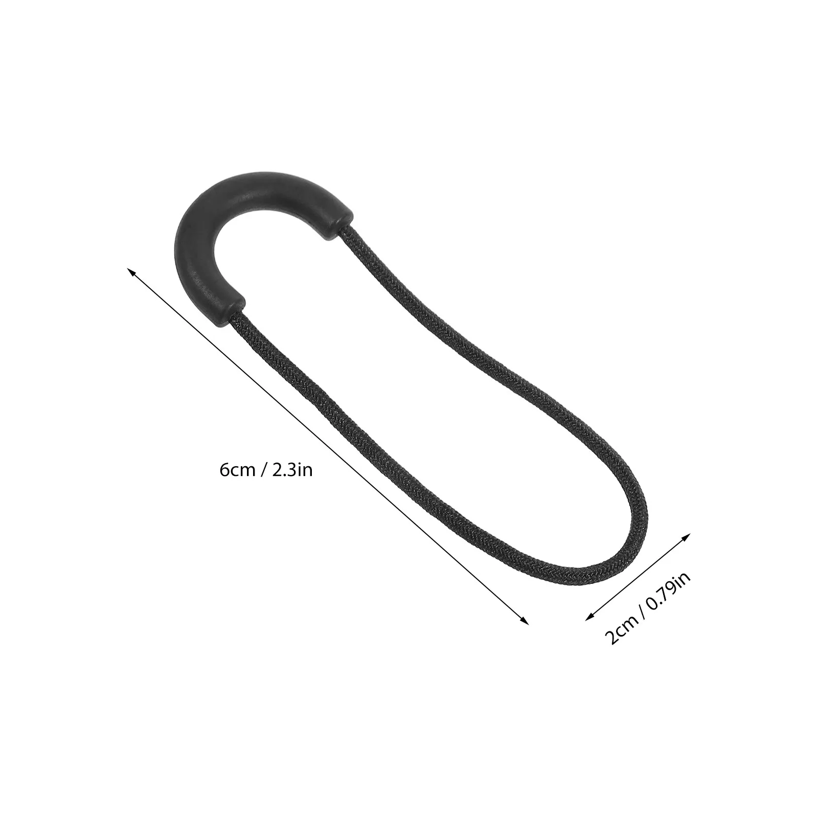 16Pcs Zipper Pull Cord Injection Molding Durable Nylon Replacement Fastener for Backpacks Luggage Accessories Zipper Pull Cord