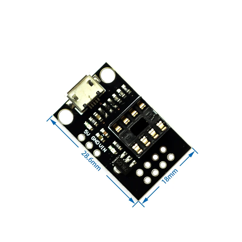 T42 ATtiny13A/ATtiny25 /ATtiny45/ATtiny85 pluggable development and programming board