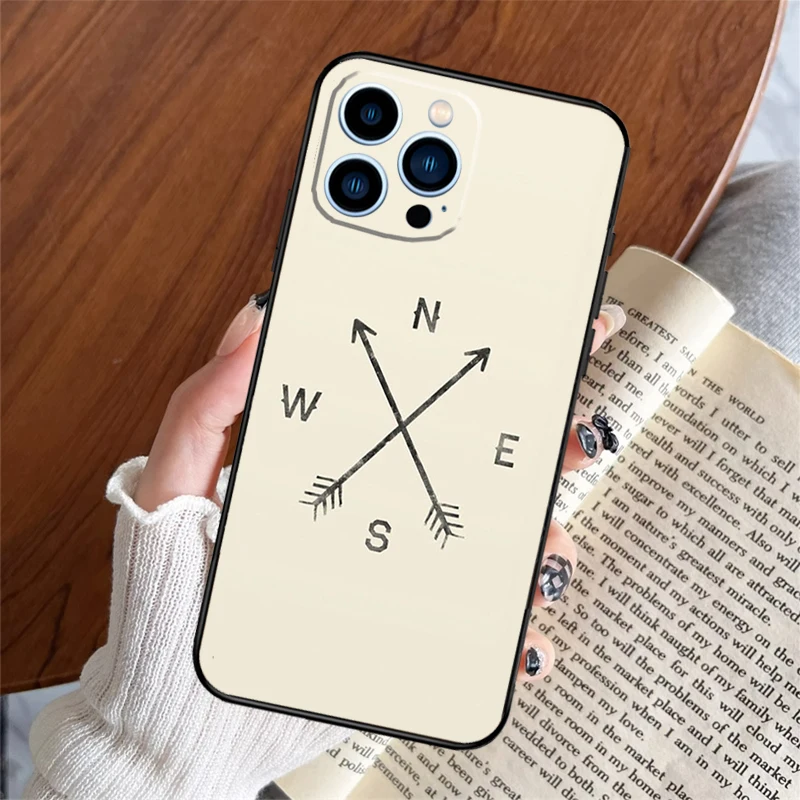 حافظة هاتف Wanderlust لهاتف آيفون 16 15 14 13 11 12 Pro Max Plus 12 13 Mini XR 16e Funda غطاء سيليكون