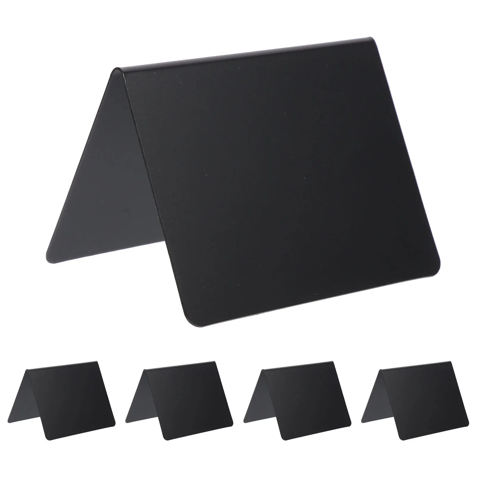 10Pcs Creative Chalkboard Signs Desktop Acrylic Memo Boards for Home Office Cafe Bar Easy Writable Display Sign Board