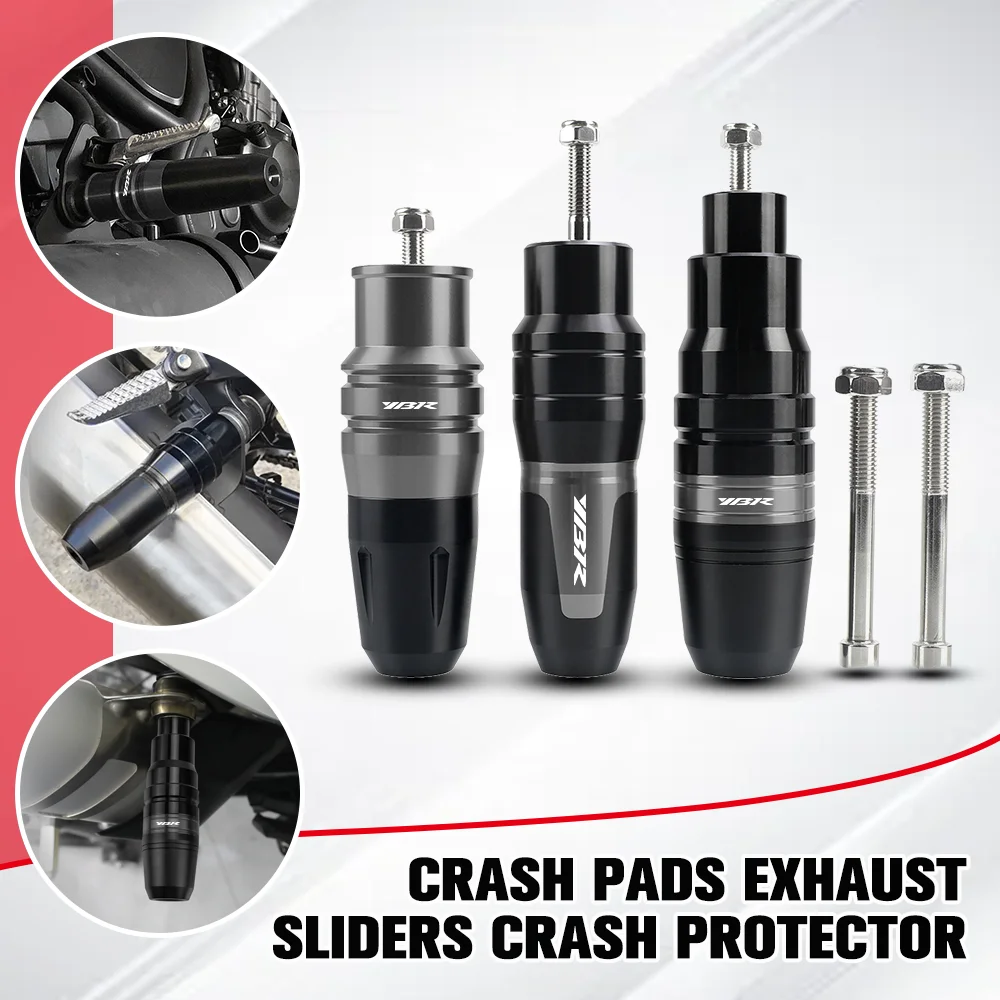 For Yamaha YBR 125 YBR125 YBR 250 YBR250 Motorcycle Accessoires CNC Falling Protection Exhaust Slider Crash Pads Slider