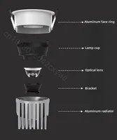 Dimmable LED Downlights, Anti-Glare Ceiling Lights, AC85-265V LED Spotlights, Living Room and Kitchen Indoor Lighting Bulbs 5
