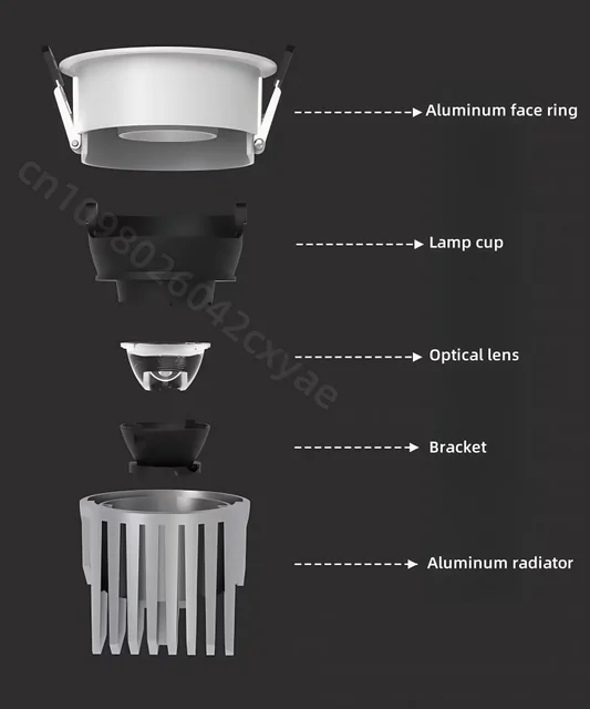 Dimmable LED Downlights, Anti-Glare Ceiling Lights, AC85-265V LED Spotlights, Living Room and Kitchen Indoor Lighting Bulbs 5 Dimmable LED Downlights, Anti-Glare Ceiling Lights, AC85-265V LED Spotlights, Living Room and Kitchen Indoor Lighting Bulbs 5