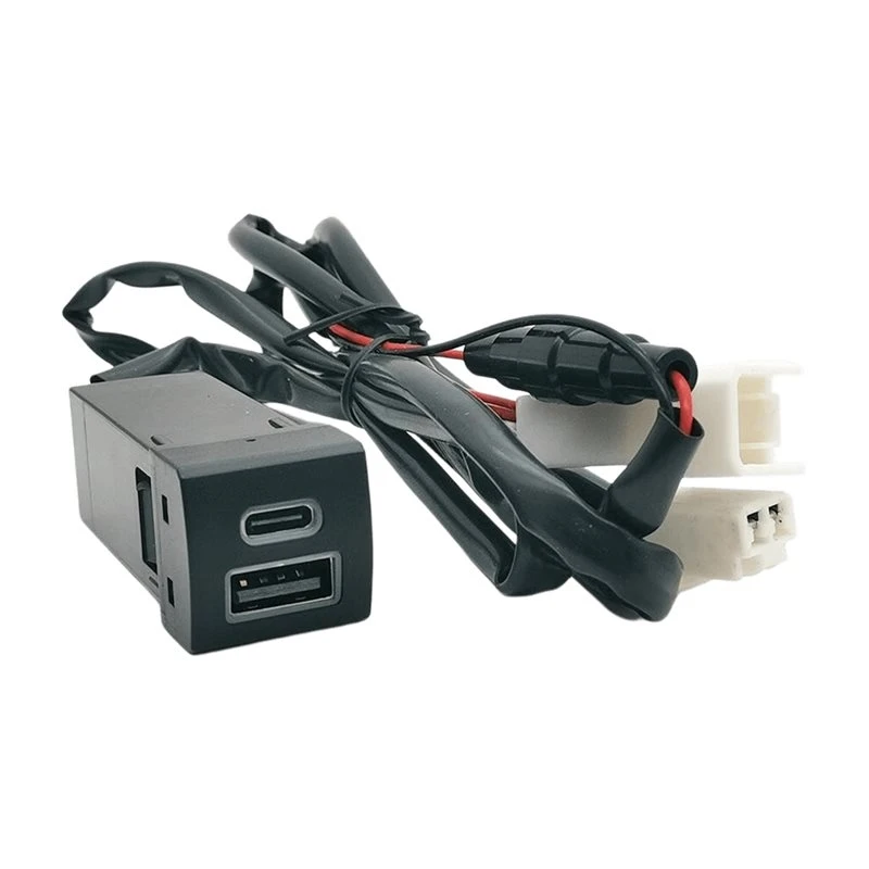 Car Charging Socket PD Type-C Socket For Toyota Highlander Rav4 Camry