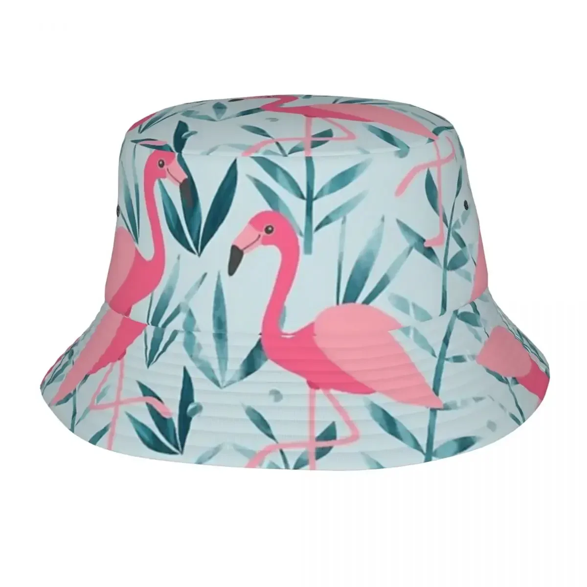 Flamingo Cactus Tropical Ruber Bucket Hat Panama Hat Children Bob Hats Outdoor Fashion Fisherman Hats For Summer Fishing Caps