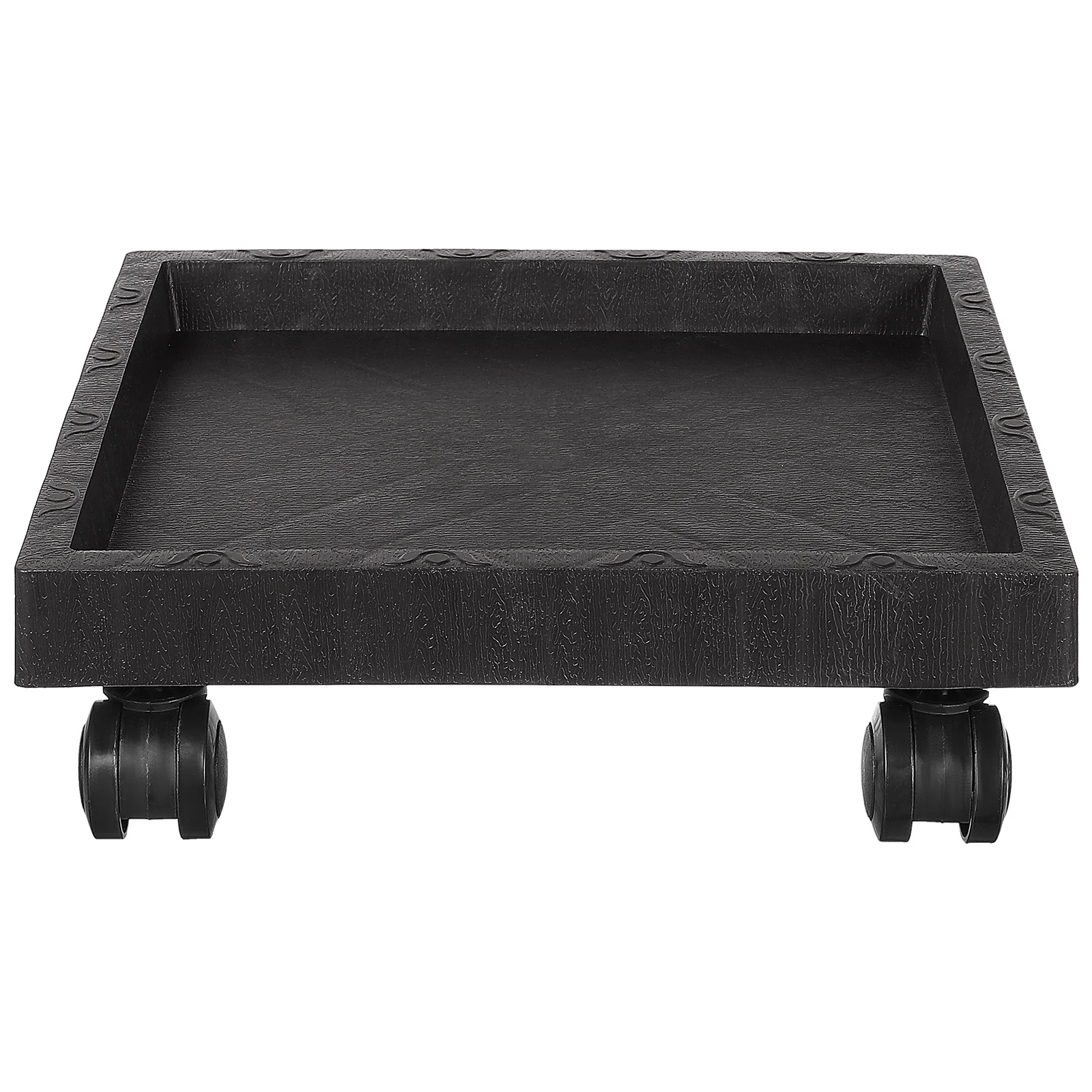 

Flower Pot Tray Thickened Plastic Plant Stand with Wheels Movable Plant Cart Patio Garden Indoor Outdoor Rolling Dolly