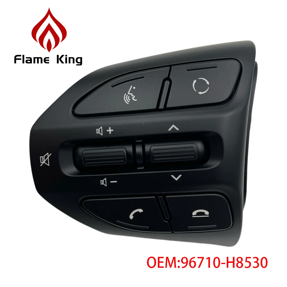 Flame king For Kia RIO 2018-2021 X-LINE K2 RIO 4 Bluetooth audio control buttons on the multifunctional steering wheel of a car