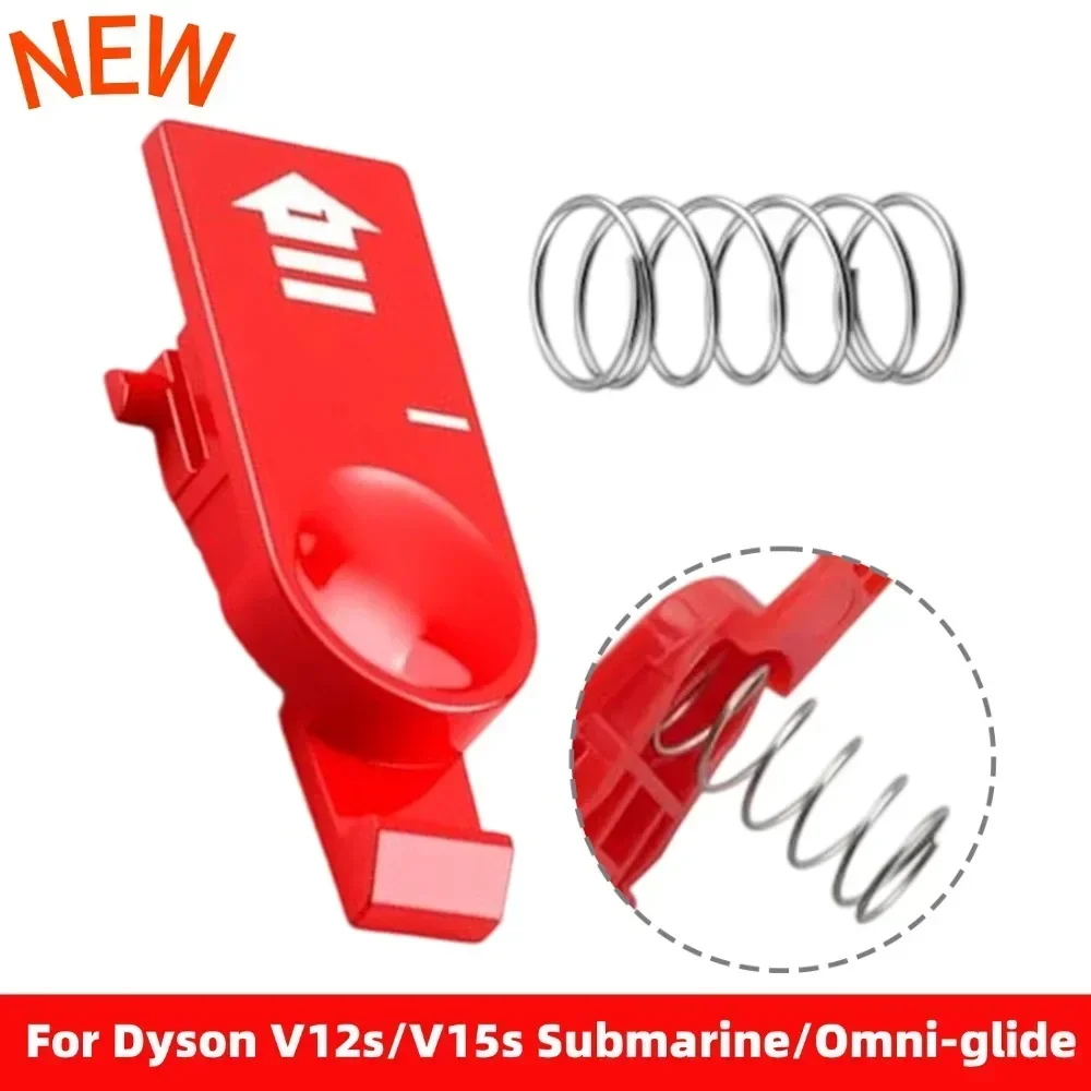 Para dysonv12s/v15s submarino e omni-glide cabeças aspirador de pó captura de liberação com kit de substituição de mola material abs