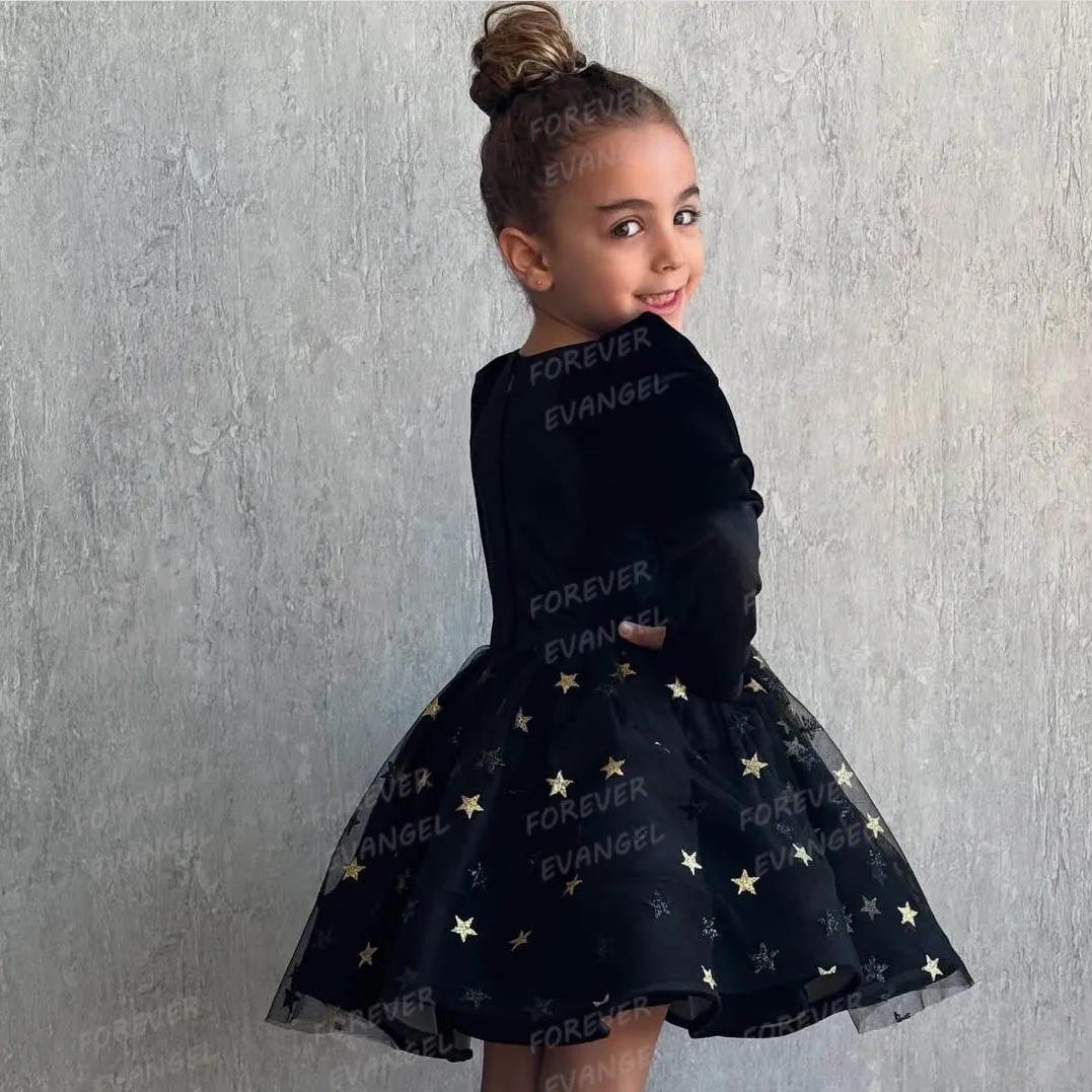 우아한 꽃의 소녀 드레스 섹시한 라인 백리스 스퀘어 칼라 어린이 드레스 맞춤형 베스 티드 드 노비 가운 맞춤형