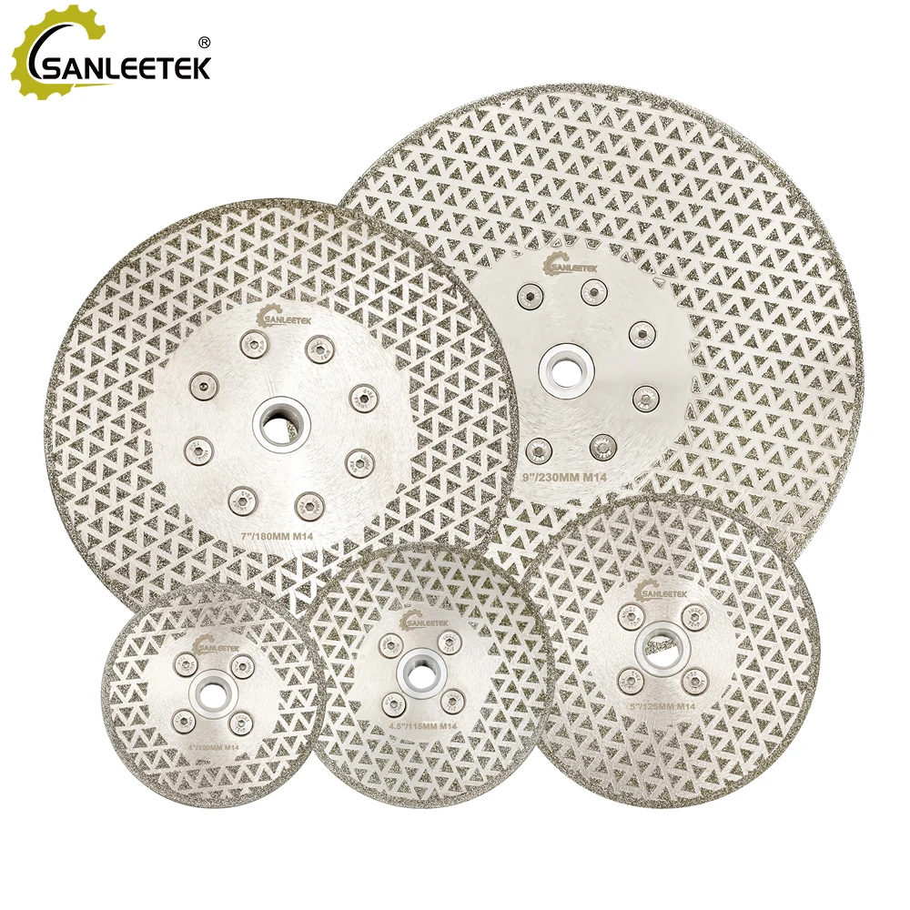 

SANLEETEK Diamond Cutting Disc 100/115/125/180/230mm Cutting Grinding Disc for Porcelain Ceramic Tile Marble Artificial Stone