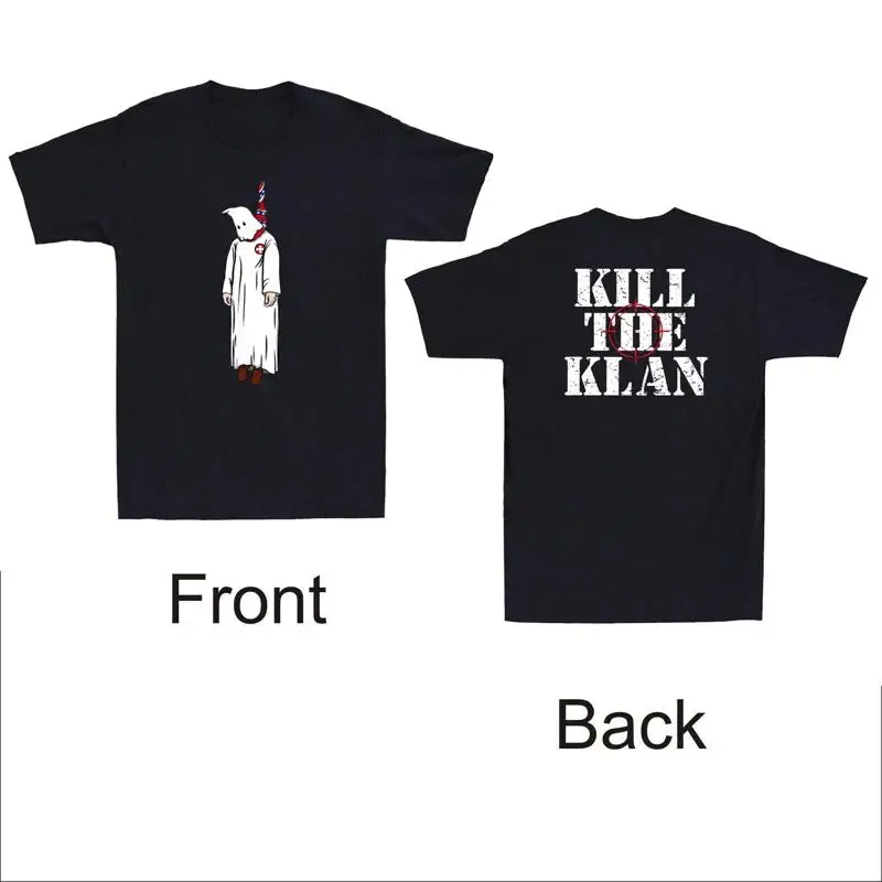 

Футболка Anti Klan с цитатой спереди и сзади Satire Design Reprint S Äì4Xl