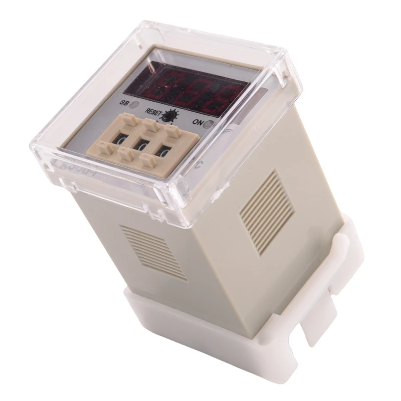 1PCS Guide Rail Type Temperature Controller 220V 0-399℃ Digital Display Pointer Control Switch