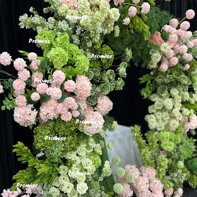 Promise Spring Wild Flowers Wedding Arch Vibrant Artificial Flower Arch Garden Wedding Outdoor Backdrop